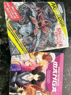 Stranger Things Coloring Book Black & Manga how to draw